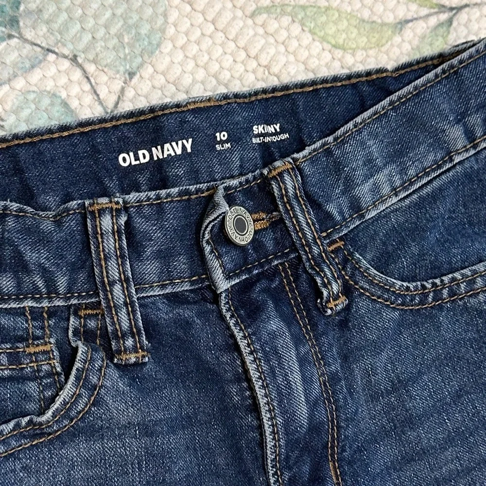 New Old Navy Girls Built in Tough Skinny Slim Jeans Size 10